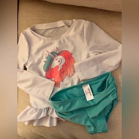 Cat & Jack Swim Cat And Jack Unicorn Bathing Suit Girls Size 5